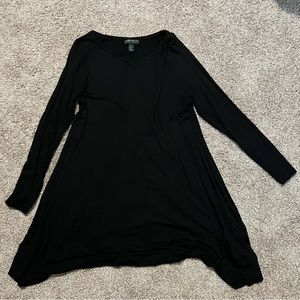 Forever 21 1X Long Sleeve Black Dress